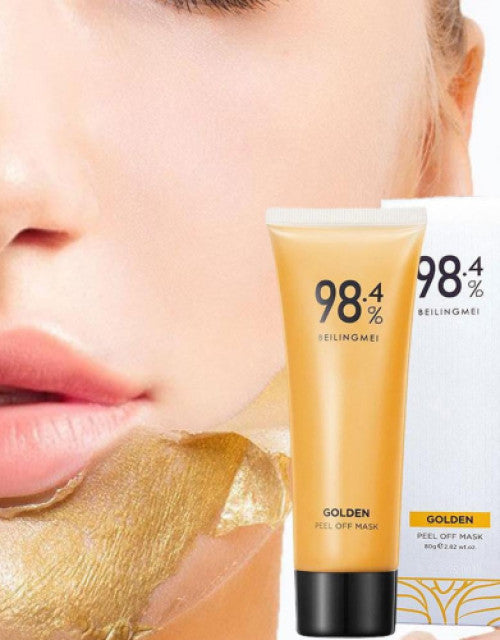 Gold Foil Peel-Off Mask Beilingmei Gold Face Mask for wrinkles ( Pack Of 2 )